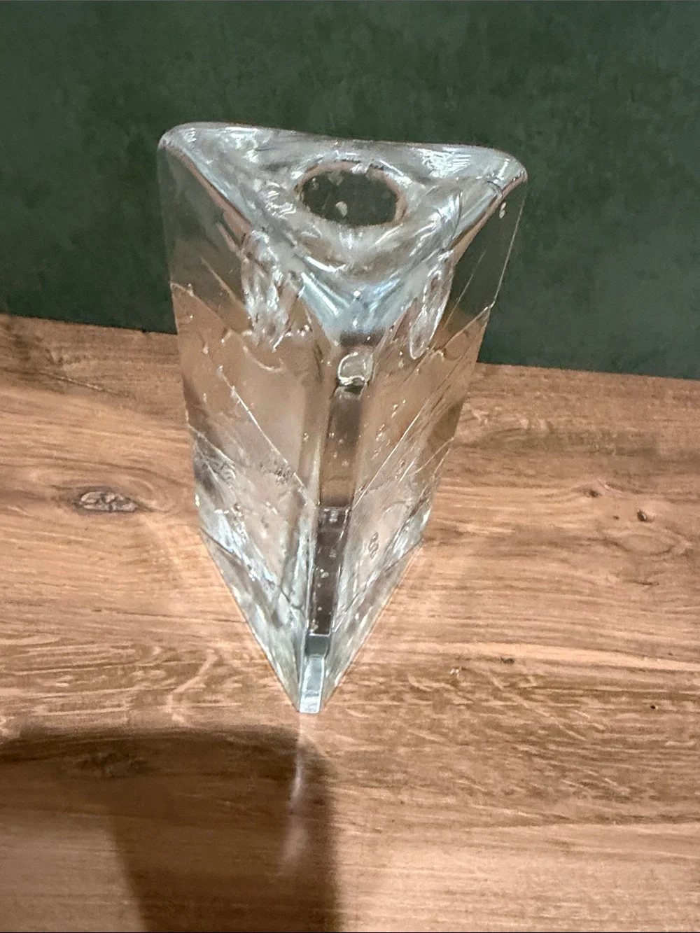 Clear Bubble Glass Vase
